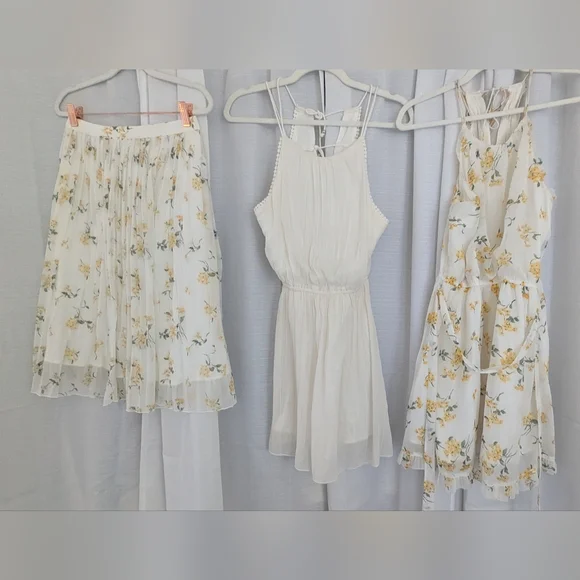 Abercrombie & Fitch | Dresses | Abercrombie Fitch Floral Chiffon Dress And  Skirt Bundle